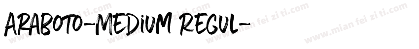 Araboto-Medium Regul字体转换